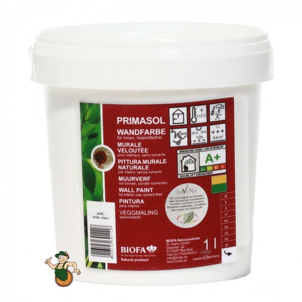 PRIMASOL Wandfarbe edelmatt, weiß, lösemittelfrei, geruchsarm 3026